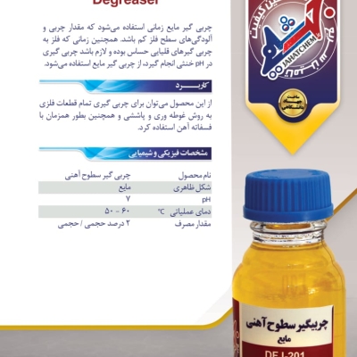 چربی گیر سطوح آهنی مایع