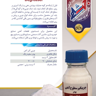 چربیگیر سطوح آهنی پودر